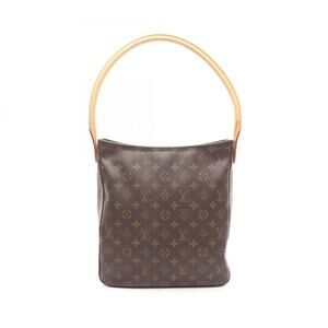 LOUIS VUITTON Brown Monogram Leather Looping GM Shoulder Bag